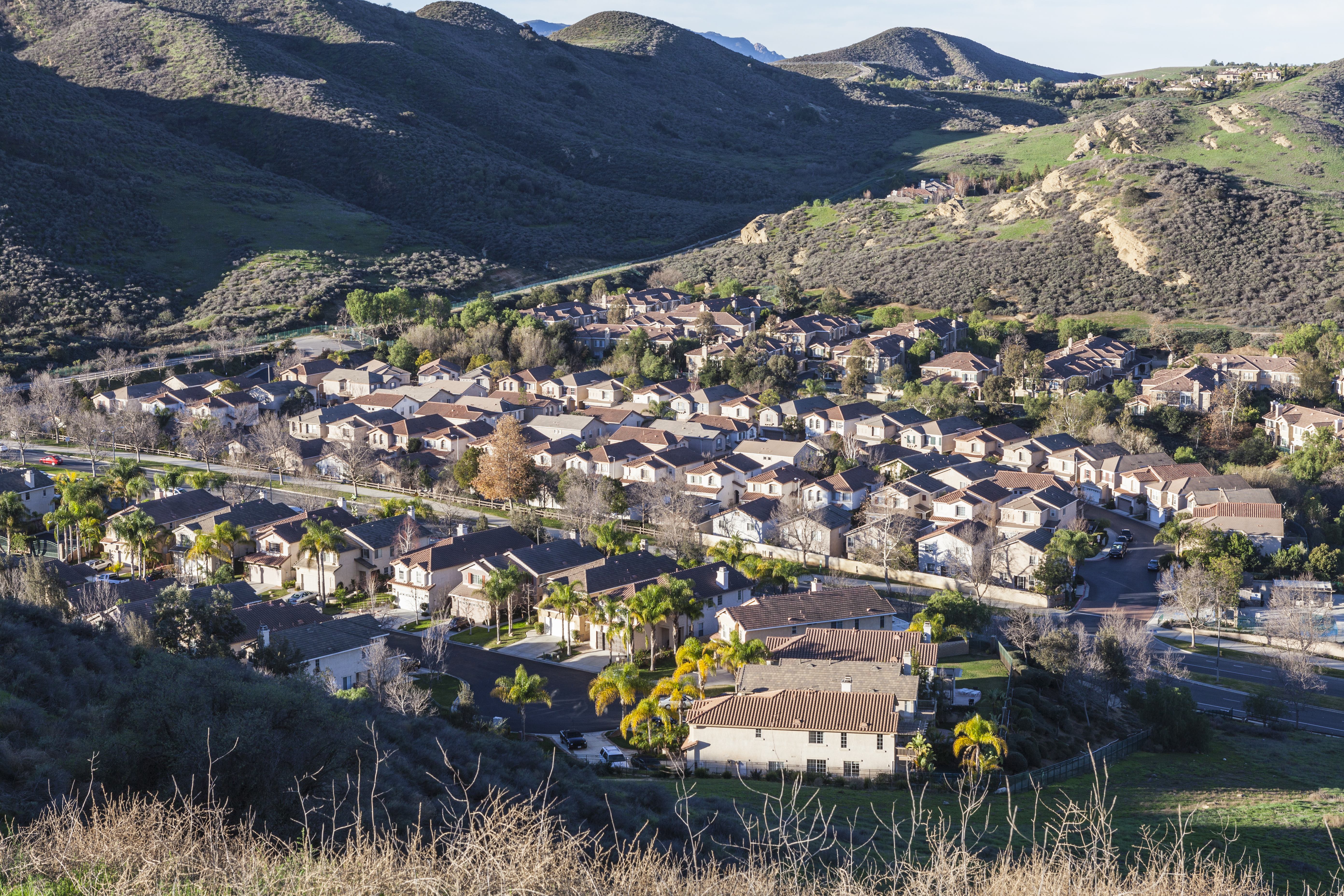 Aerial view of HOA in Simi Valley, CA
